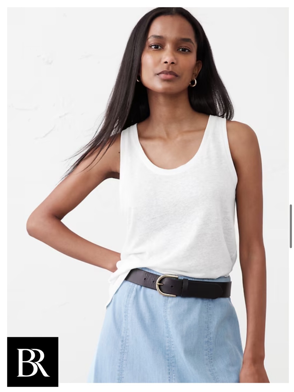 Banana Republic Linen-Blend Tank Top